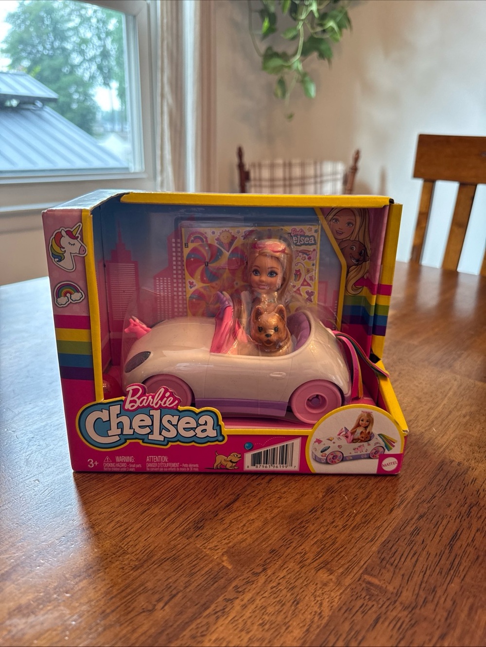New Barbie Chelsea Club Unicorn Car And Chelsea Doll with dog